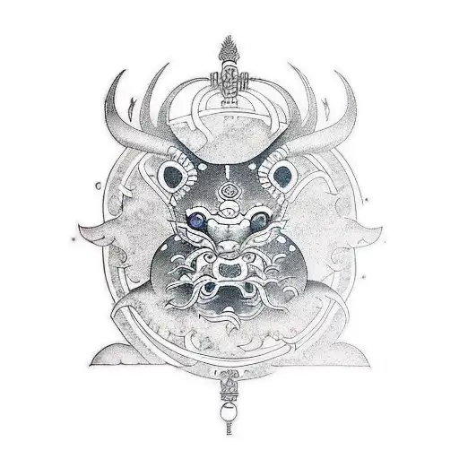 zodiacal sign tattoo design idea