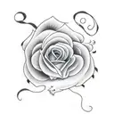 taurus sign with a rose tattoo design idea