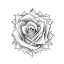 taurus sign with a rose tattoo design idea