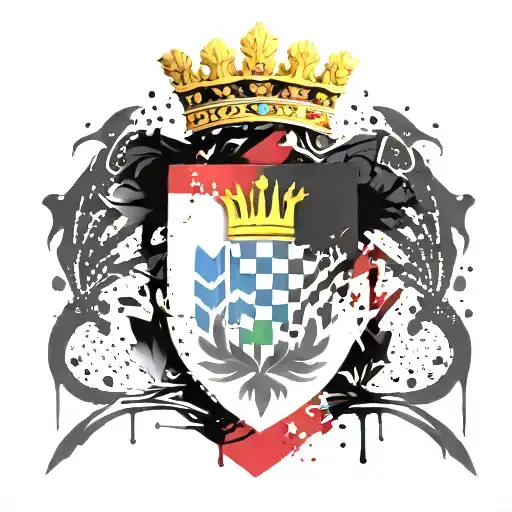 Croatian coat of arms with crisis tattoo design idea