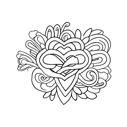 Mom in my heart forever 💜 tattoo design idea