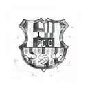 fc barcelona tattoo design idea
