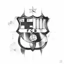fc barcelona tattoo design idea