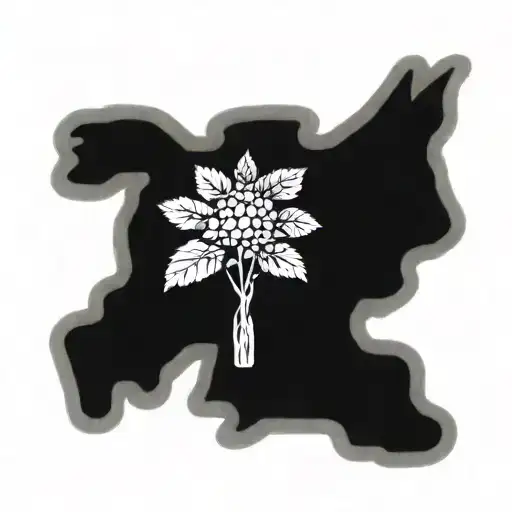 A detailed hop plant intertwined with a military dog tag, symbolizing your love for beer and your service as a veteran tattoo design idea