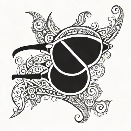 eyeglasses tattoo design idea