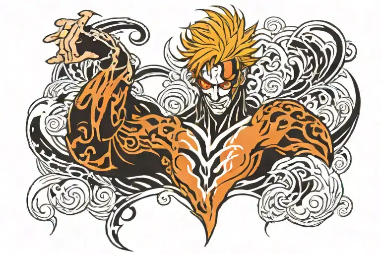 bleach ichigo  hollow form  tattoo design idea