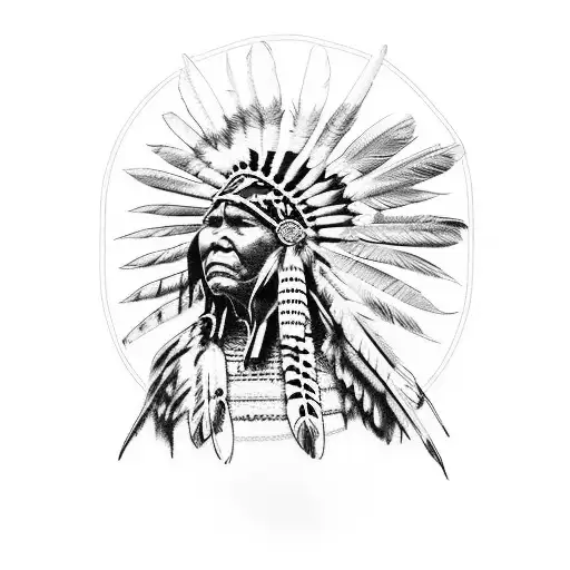 U.S. Capitol  American Indian in horse tattoo design idea