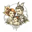 family comes first tattoo design idea