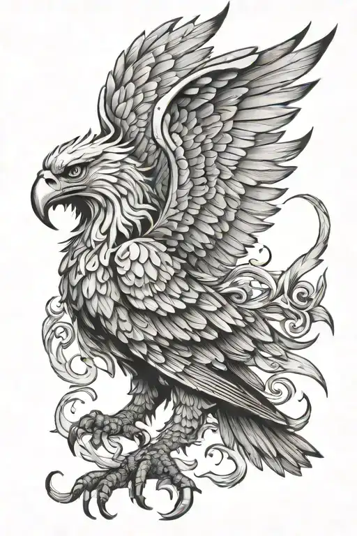 griffin tattoo design idea