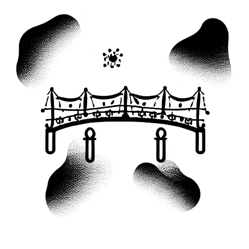 amsterdam style bridge  tattoo design idea