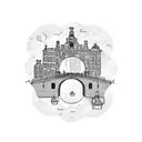 amsterdam bridge tattoo design idea