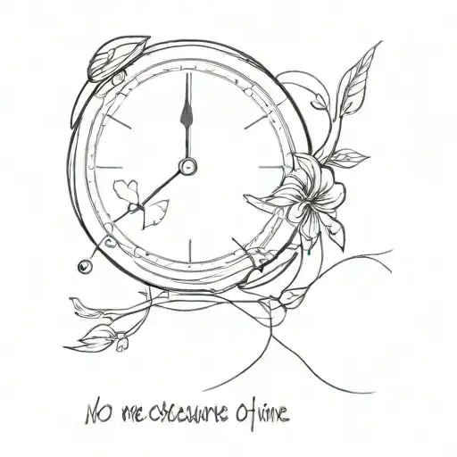 no measure of time with you is enough  tattoo design idea