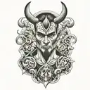 Vulcan god tattoo design idea