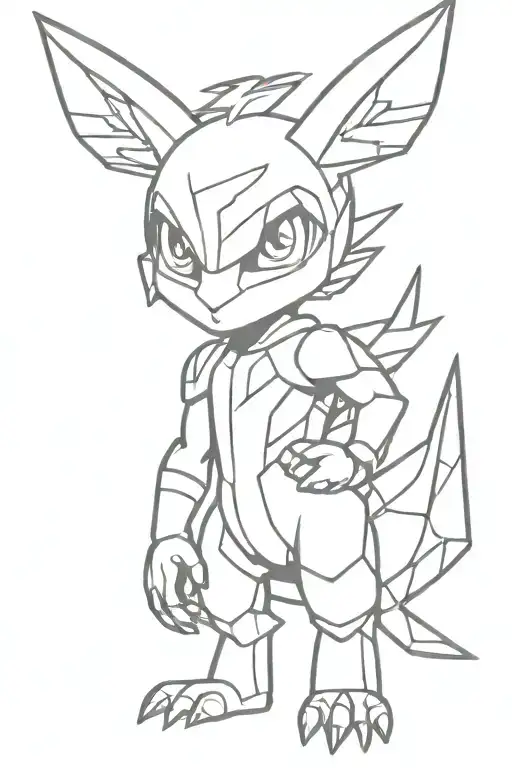 digimon tattoo design idea