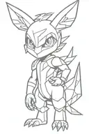 digimon tattoo design idea