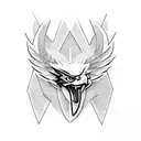 Philadelphia eagles logo mauri  tattoo design idea