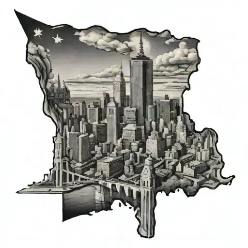 Boston and Washington DC tattoo design idea