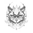 90s anime nostalgia tattoo design idea