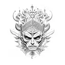 beelzebub trippy lsd tattoo design idea