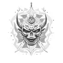 beelzebub trippy lsd tattoo design idea