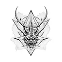 satanic beelzebub trippy lsd tattoo design idea