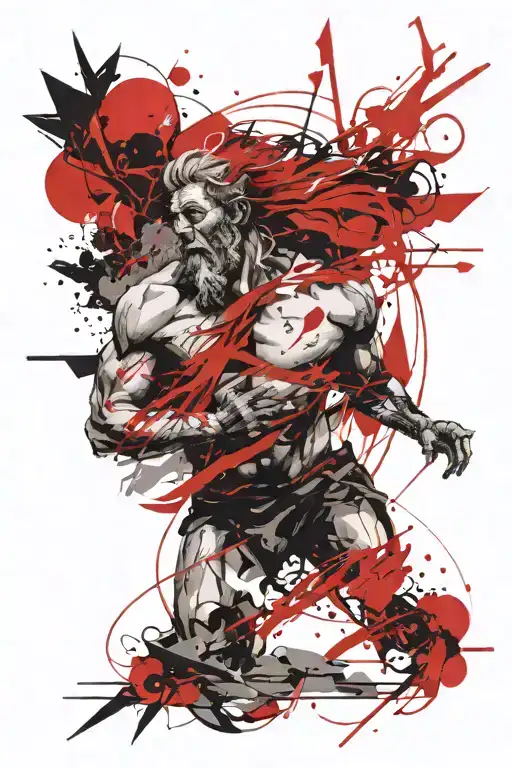 Zeus tattoo design idea