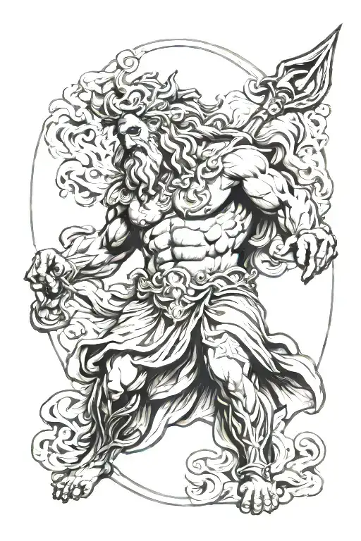 Zeus tattoo design idea