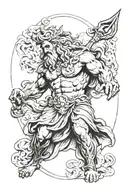 Zeus tattoo design idea