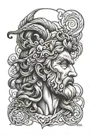 Zeus tattoo design idea