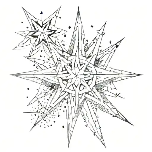 a tattoo describing disappointment, small stars may be present. mainly focusing on disappointment in life. any symbols c tattoo design idea