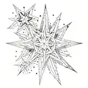 a tattoo describing disappointment, small stars may be present. mainly focusing on disappointment in life. any symbols c tattoo design idea