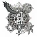 Of This We Are Witnesses in Greek Bible tattoo design idea