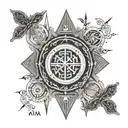 Of This We Are Witnesses in Greek Bible tattoo design idea