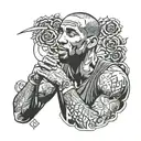 Kobe Bryant mamba mentality tattoo design idea