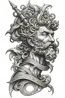 Neptune tattoo design idea