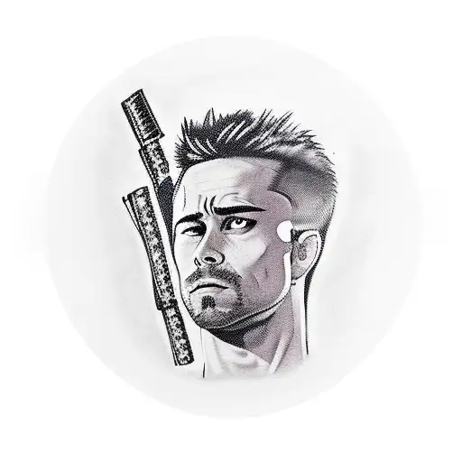 tattoo inspired on Tyler durden from fight club tattoo design idea