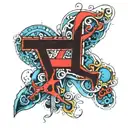 letters SCUBA tattoo design idea