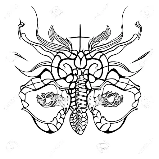 spine tattoo  tattoo design idea