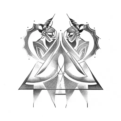 gemini tattoo design idea