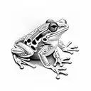 frog samurai tattoo design idea