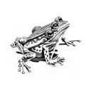 frog samurai tattoo design idea