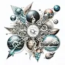 multiple universes tattoo design idea