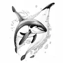 orca tattoo design idea