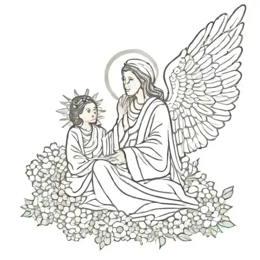 Blessing tattoo design idea