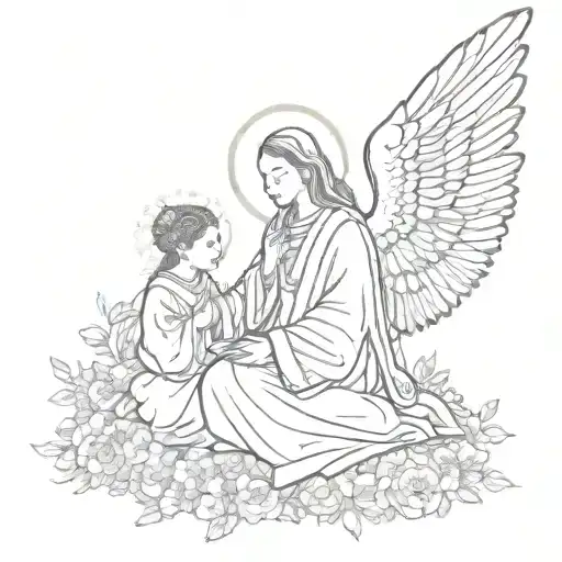 Blessing tattoo design idea