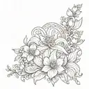 Blessing tattoo design idea