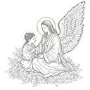 Blessing tattoo design idea