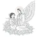 Blessing tattoo design idea