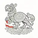 Peruvian Flag tattoo design idea