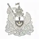 Peruvian Flag tattoo design idea